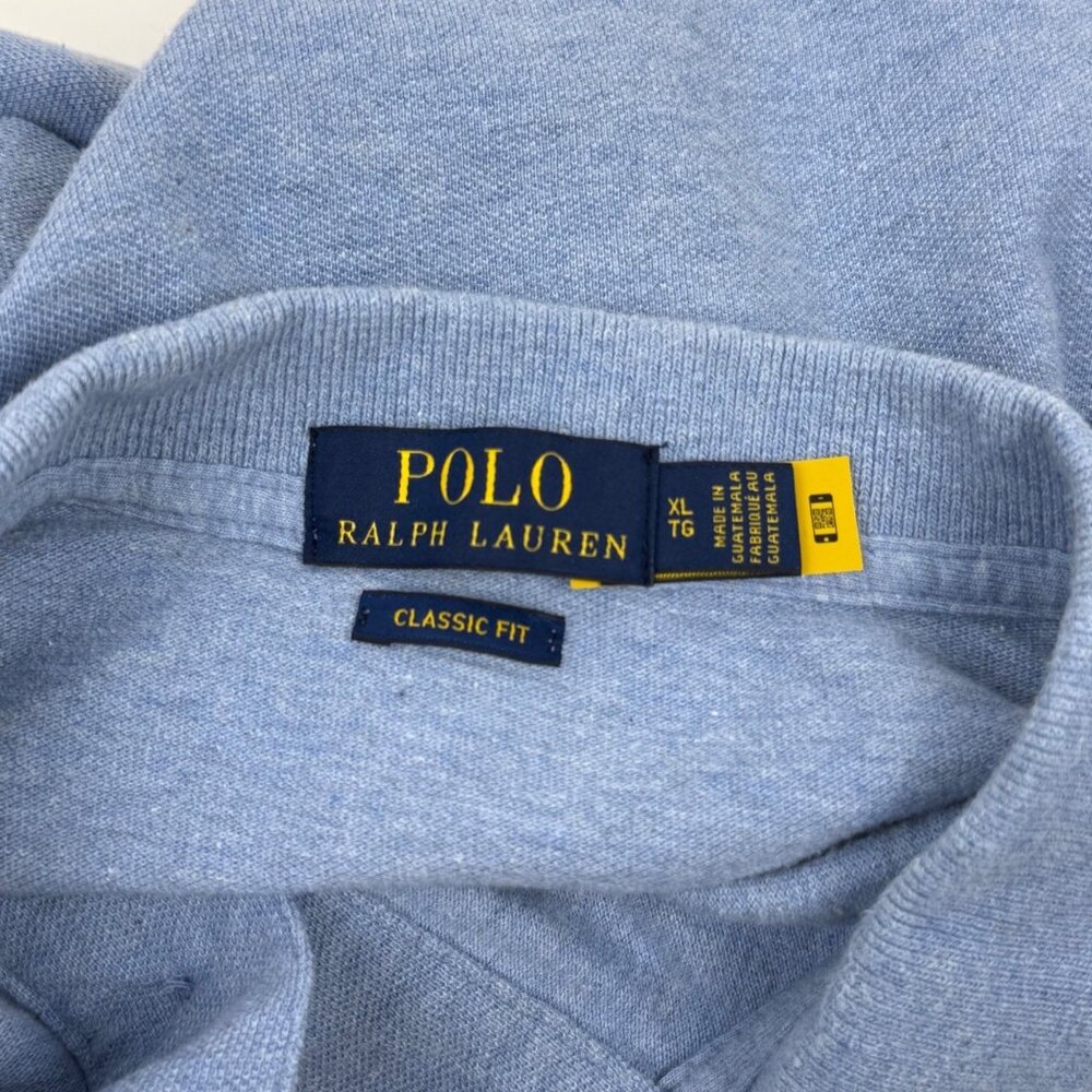 Polo Ralph Lauren Men's Blue Short-Sleeve Cotton Polo Shirt Size XL - Picture 2 of 5